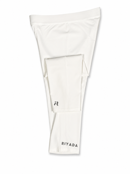 RIYADA PERFORMANCE 2/3 COMPRESSION LEGGING white